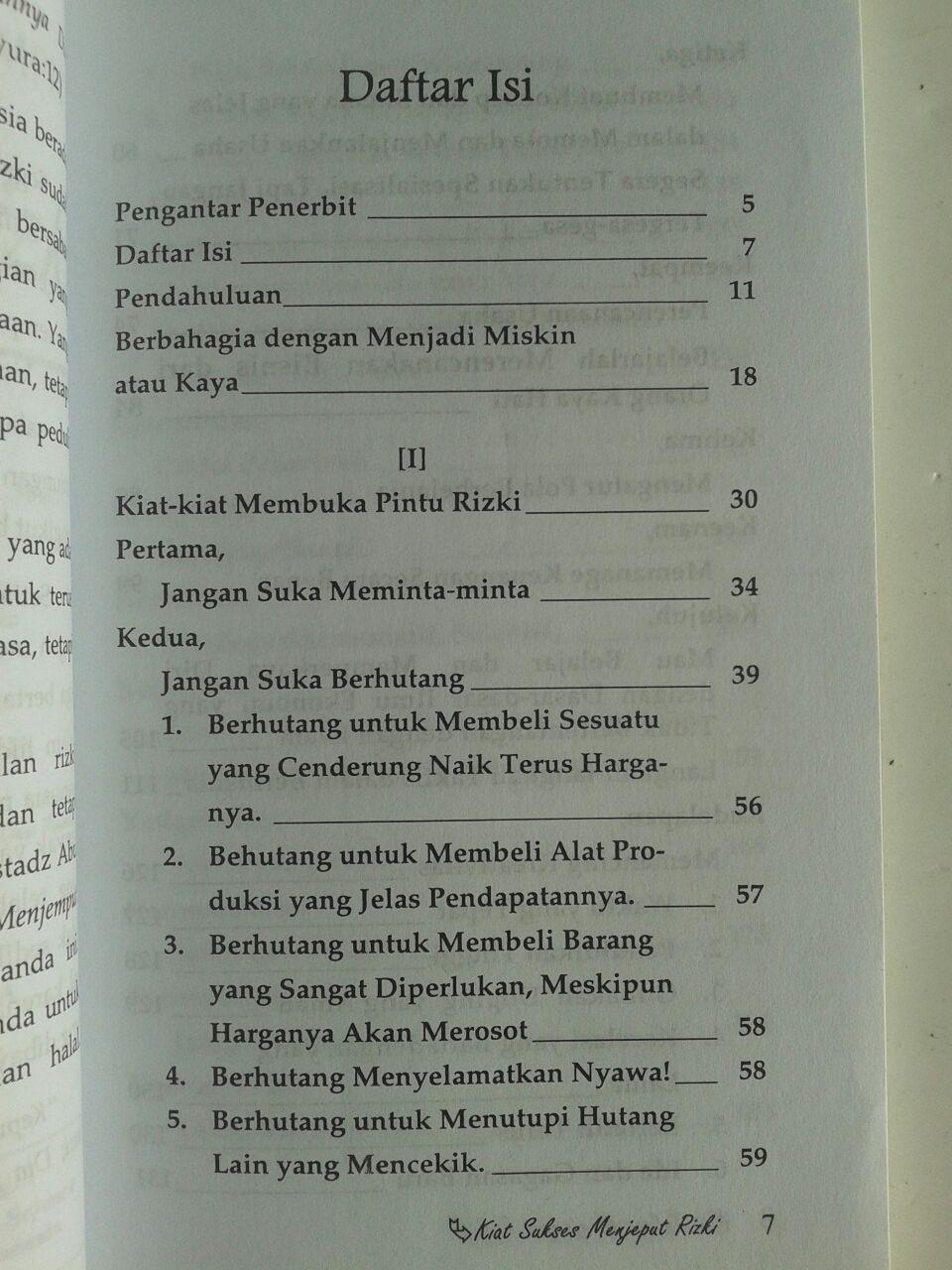 Buku Kiat Sukses Menjemput Rizki isi 4