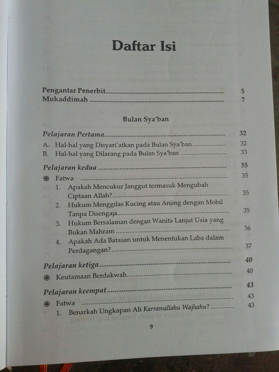 Buku Kultum Setahun 1 Set 2 Jilid isi 3
