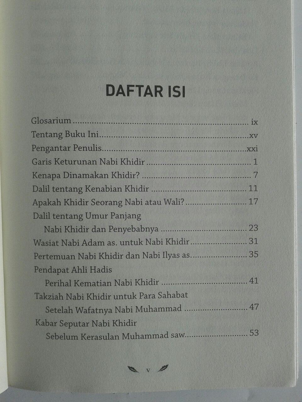 Buku Misteri Nabi Khidir Mengenal Nabi Misterius isi 3