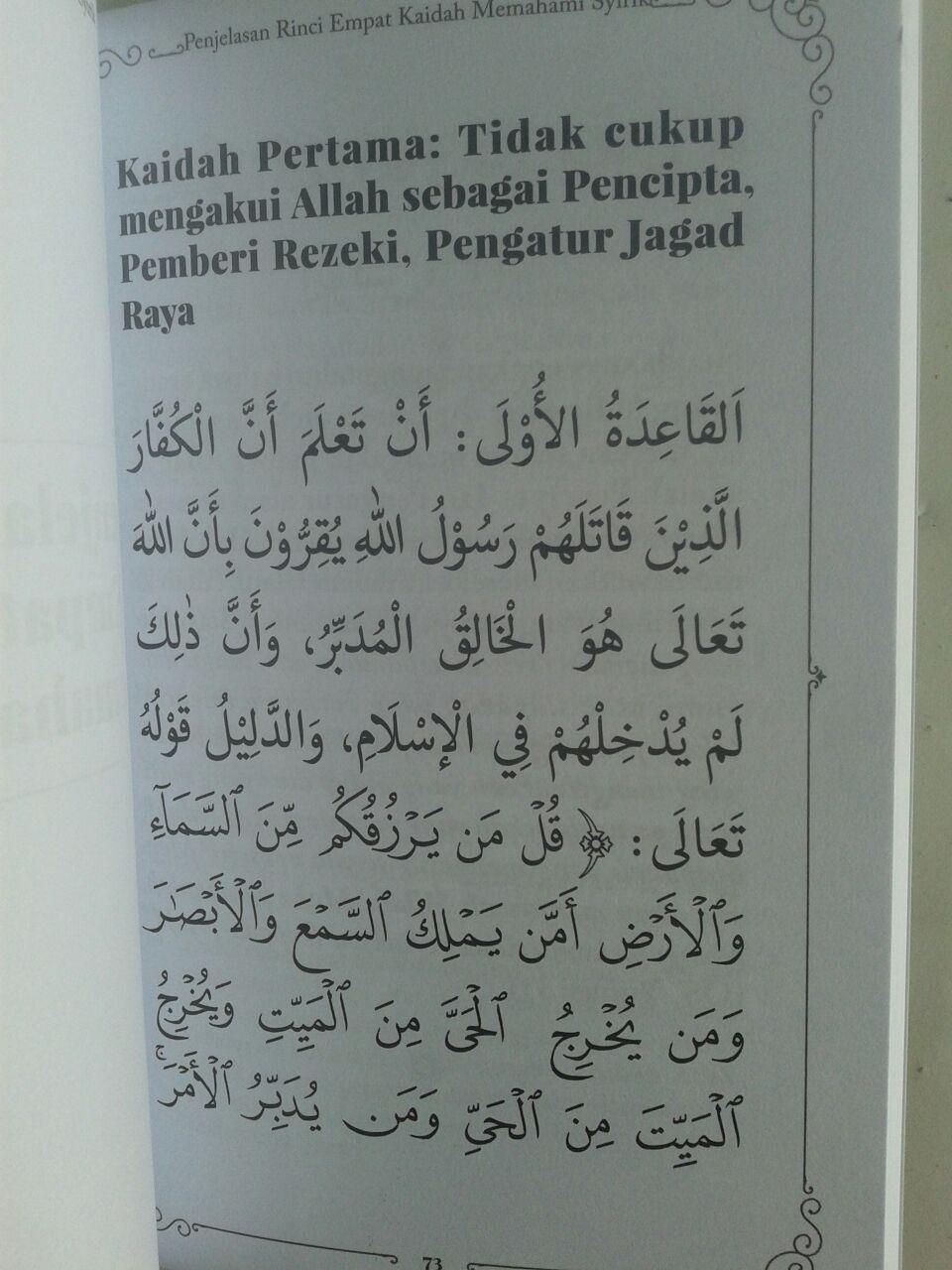 Buku Muslim Tetapi Musyrik Empat Kaidah Memahami Syirik isi