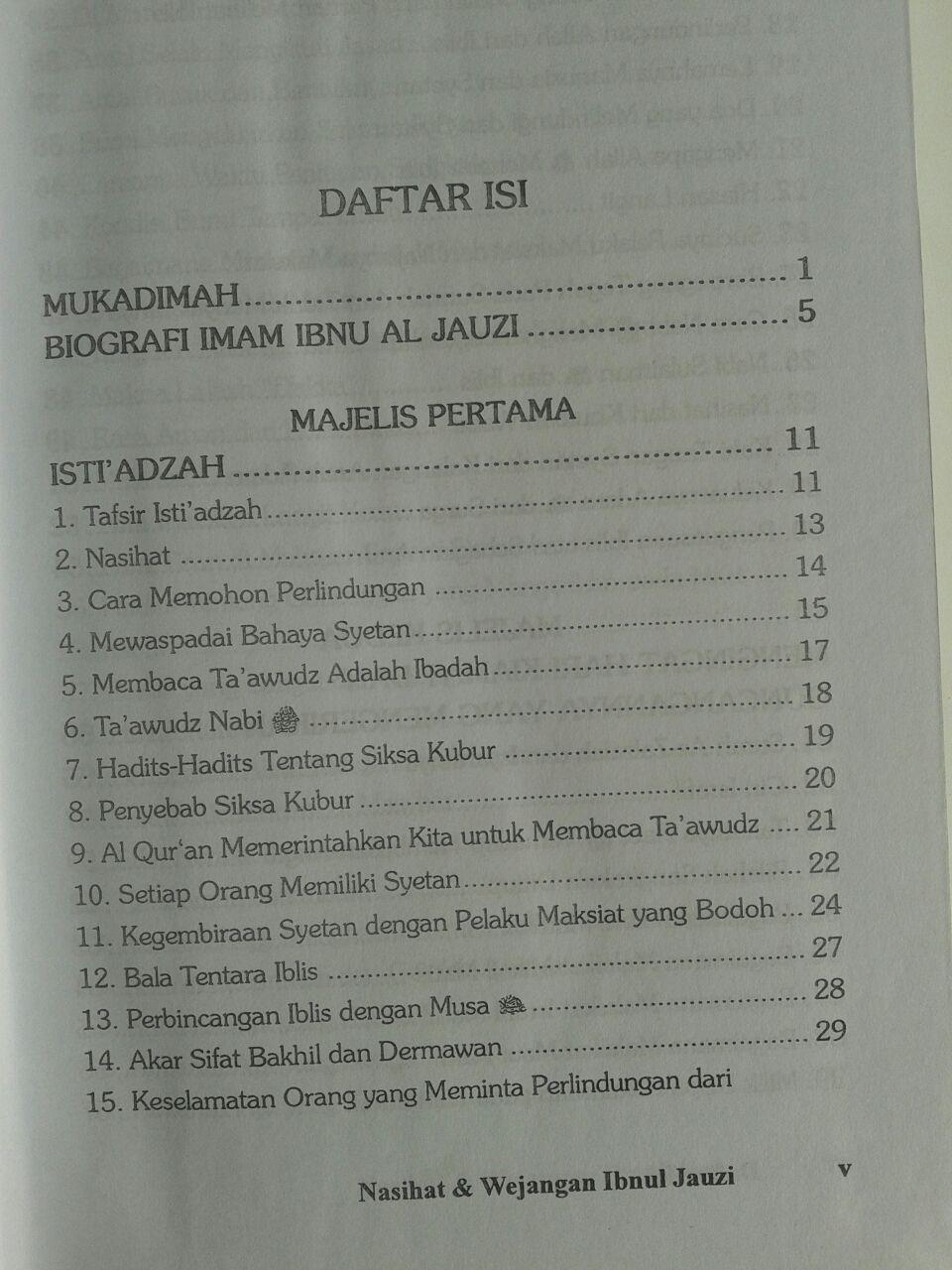 Buku Nasihat Dan Wejangan Ibnul Jauzi isi 2