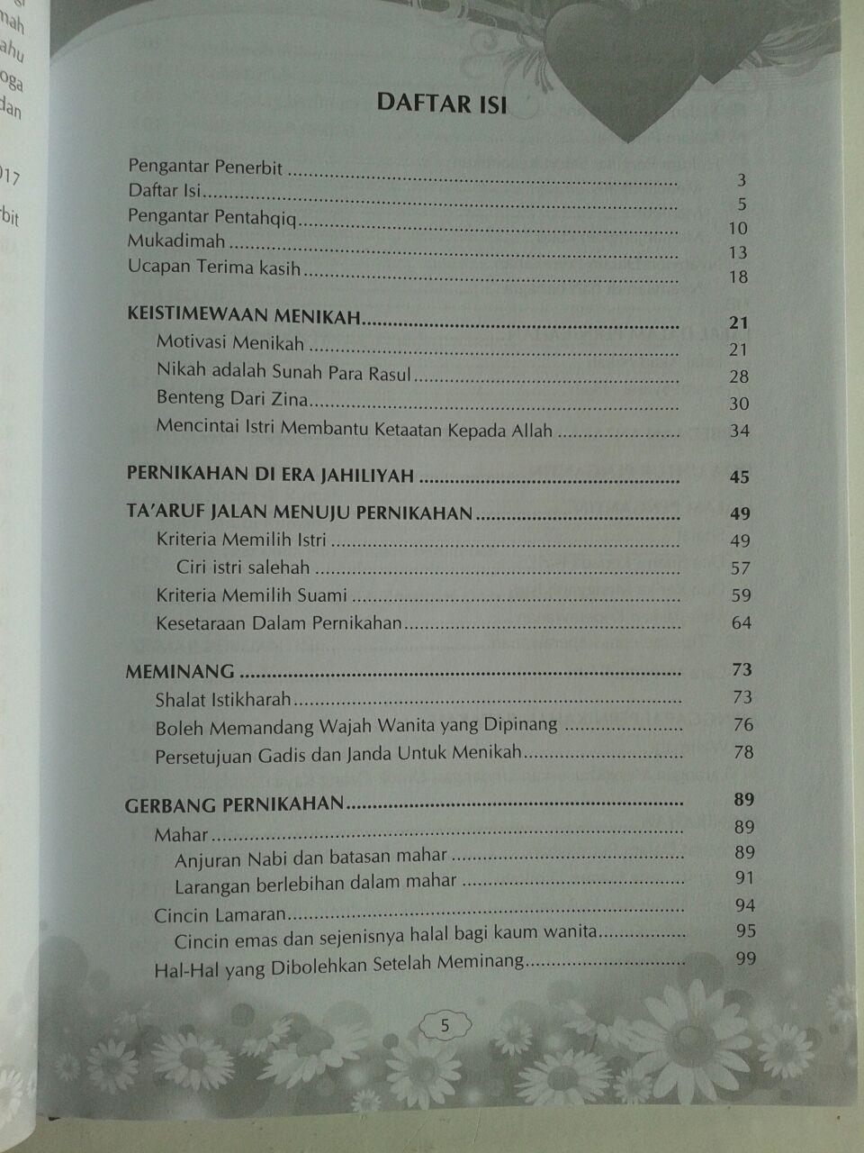 Buku Permata Pengantin Menggapai Pernikahan Barakah isi