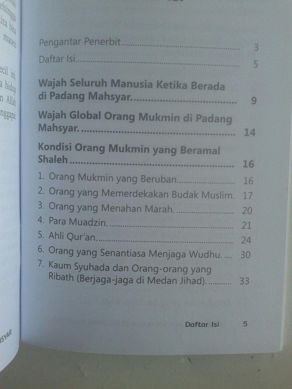 Buku Saku 1001 Wajah Manusia Di Padang Mahsyar isi 2