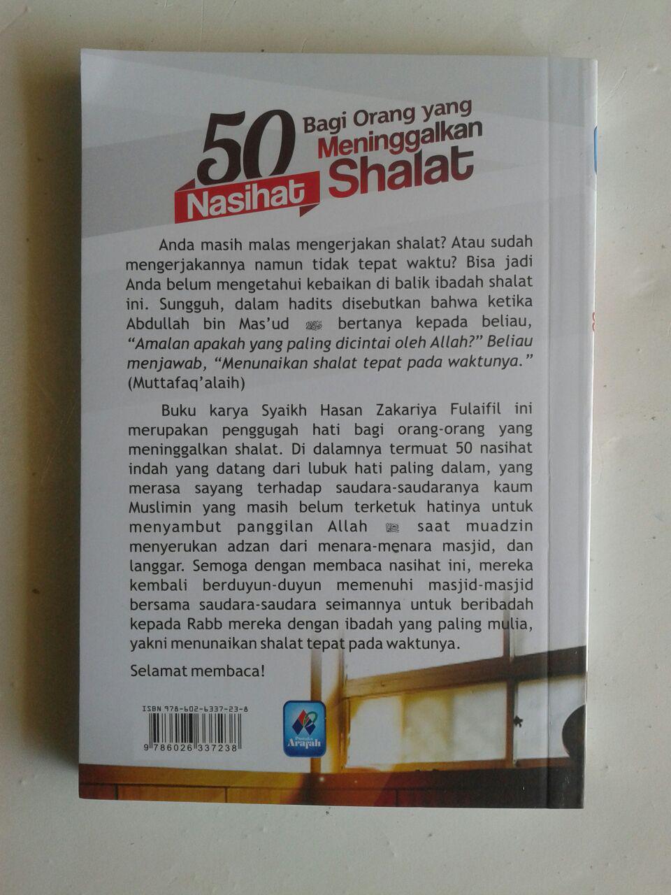 Buku Saku 50 Nasihat Bagi Orang Yang Meninggalkan Shalat cover