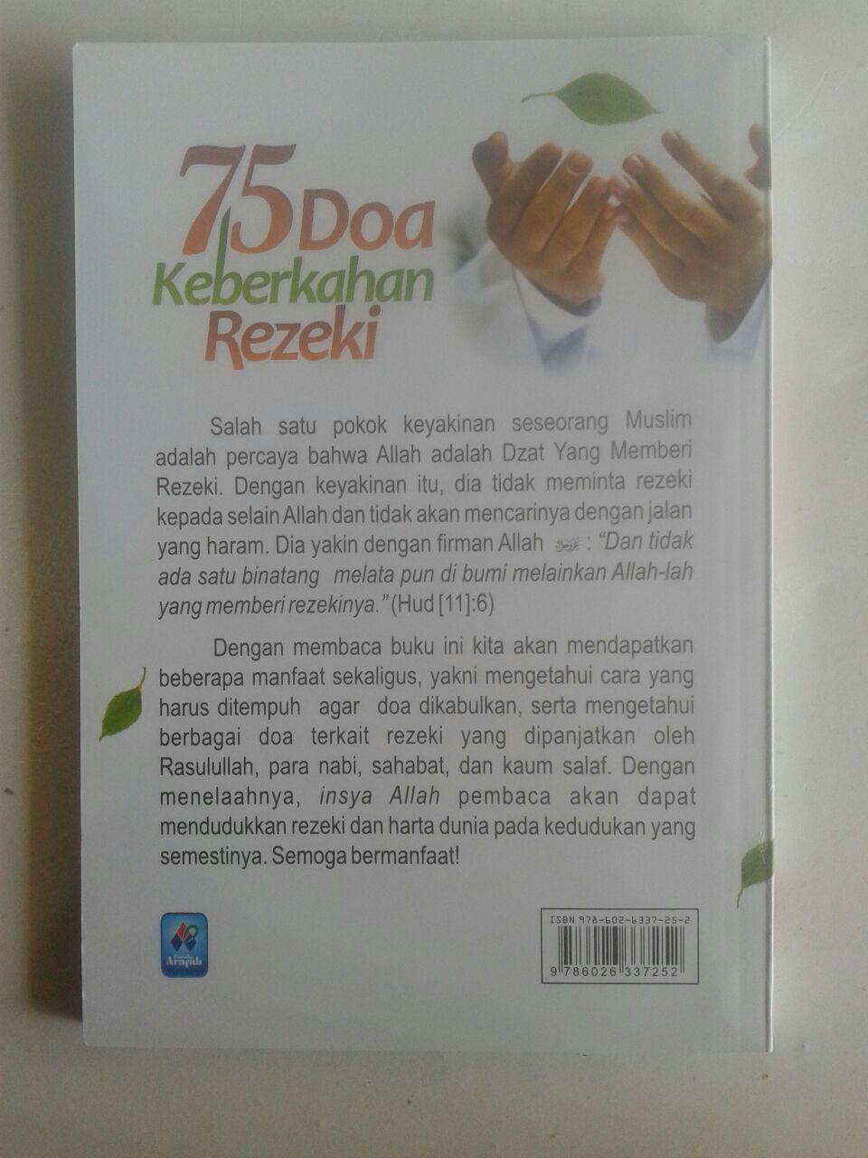 Buku Saku 75 Doa Keberkahan Rezeki cover