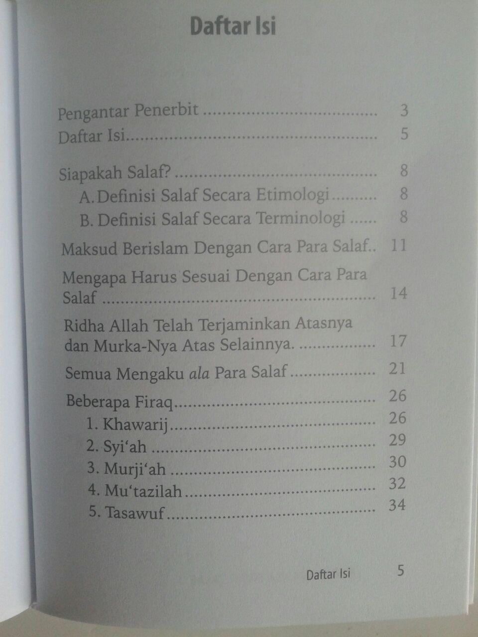 Buku Saku Berislam Ala Para Salaf Cara Memahami Sumber Islam isi 3
