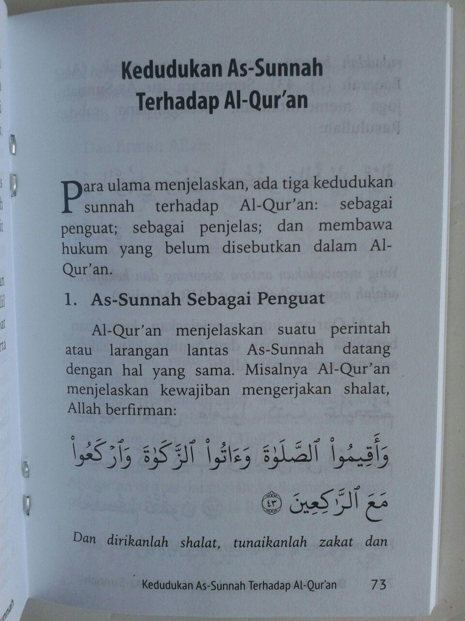 Buku Saku Berpedoman Kepada Al-Quran Dan As-Sunnah isi