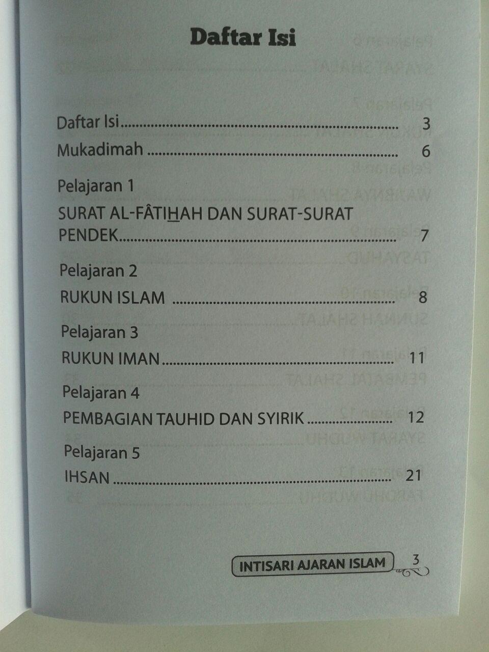 Buku Saku Intisari Ajaran Islam Pelajaran Penting Yang Harus Diketahui isi 2