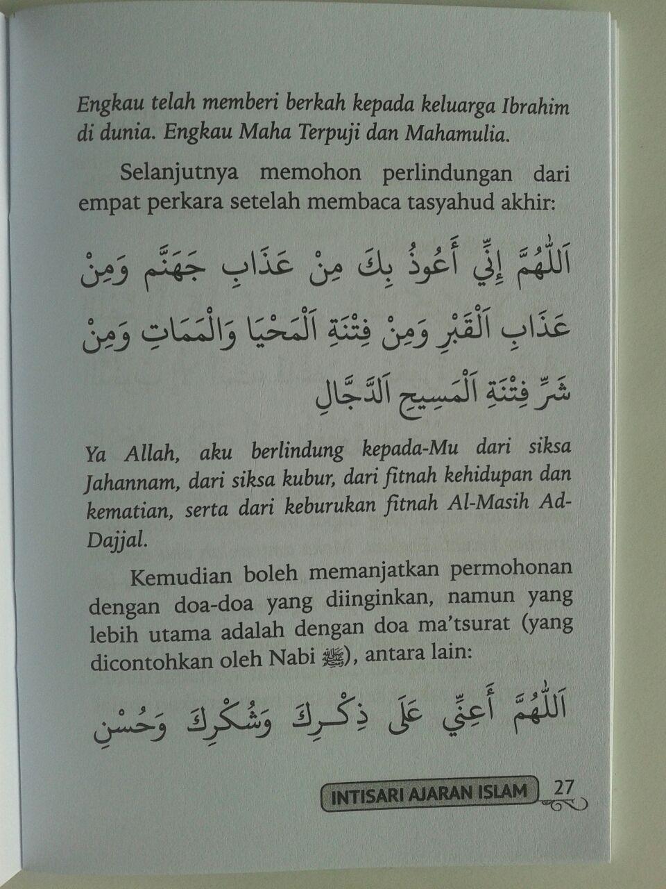 Buku Saku Intisari Ajaran Islam Pelajaran Penting Yang Harus Diketahui isi 3