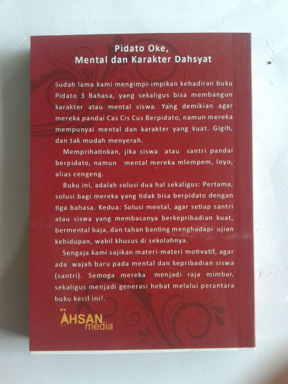 Buku Saku Mahir Pidato 3 Bahasa Arab Indonesia Inggris cover