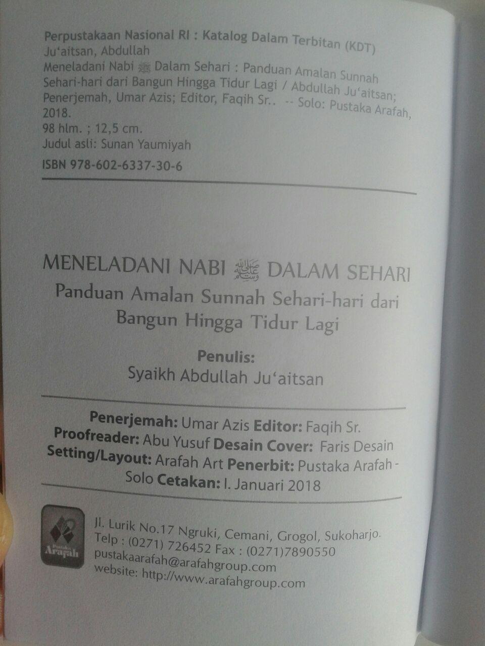 Buku Saku Meneladani Nabi Dalam Sehari isi 3