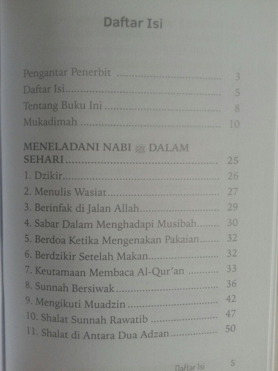 Buku Saku Meneladani Nabi Dalam Sehari isi