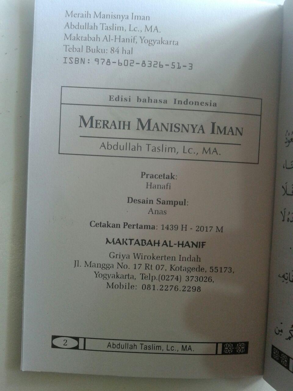 Buku Saku Meraih Manisnya Iman isi 2