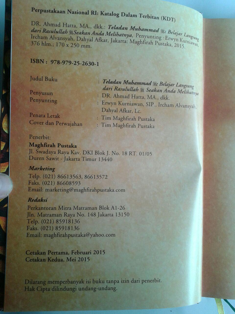 Buku Teladan Muhammad Belajar Langsung Dari Rasulullah isi 3