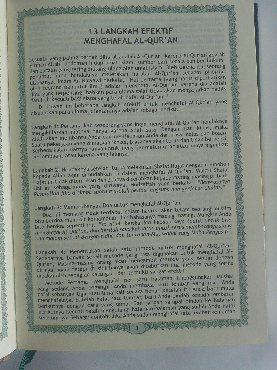 Qur'an Hafalan Tanpa Terjemah Halim Ukuran A6 isi 2