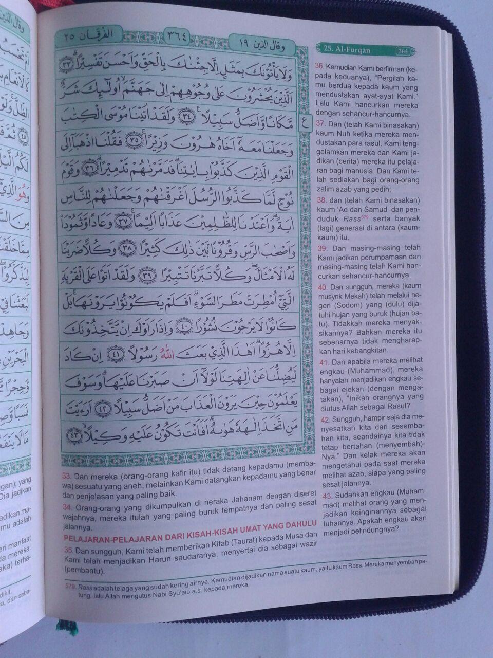 Al-Quran Kamil Terjemah Resleting Sedang isi 2
