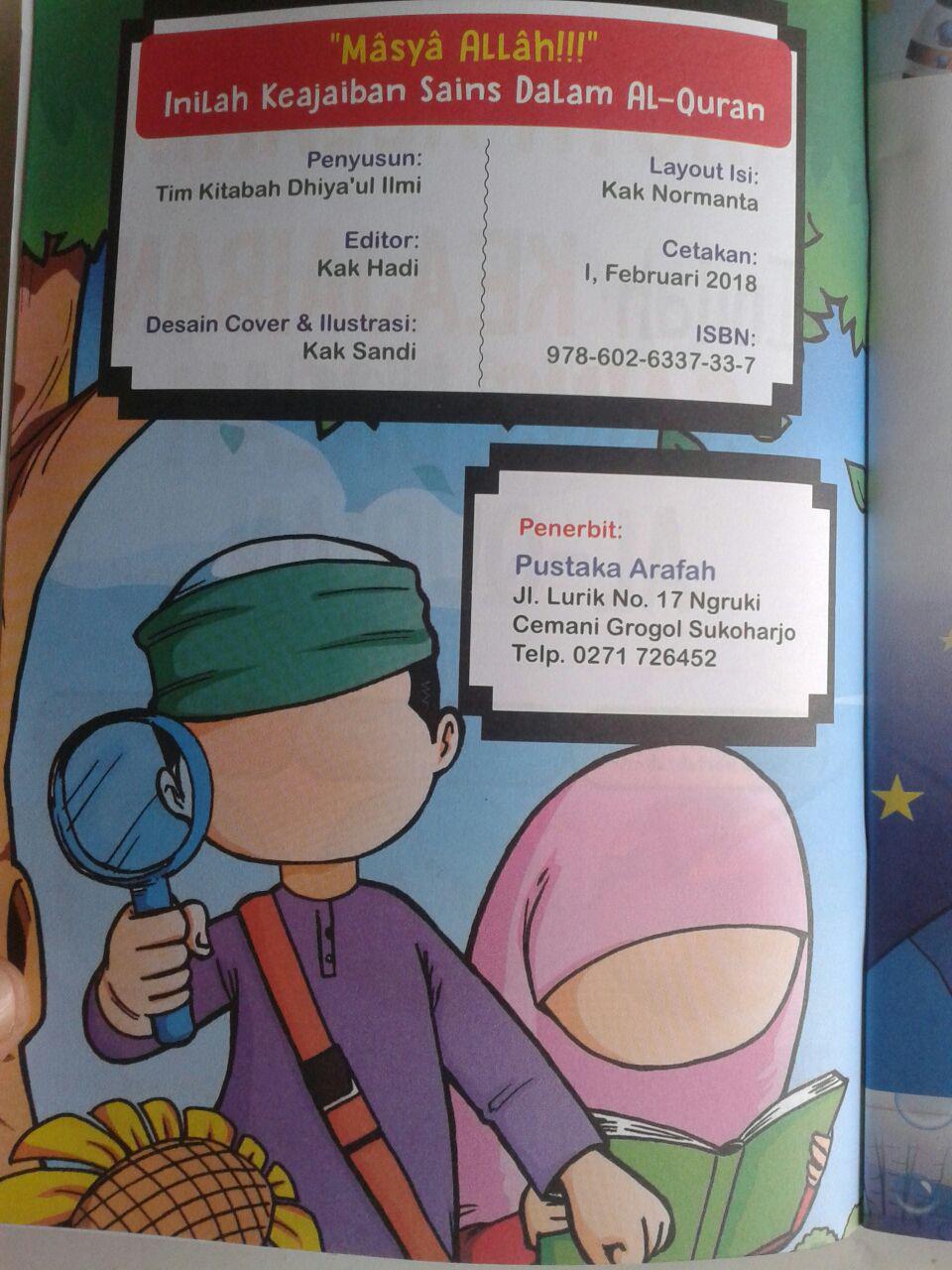 Buku Anak Masya Allah Inilah Keajaiban Sains Dalam Al-Qur'an isi
