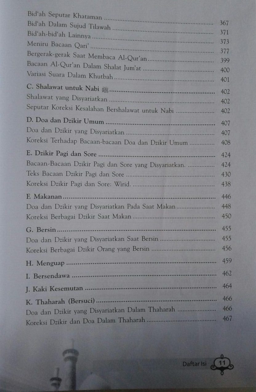 Buku Koreksi Total Dzikir Dan Doa 700 Koreksi Dalam Dzikir Doa isi