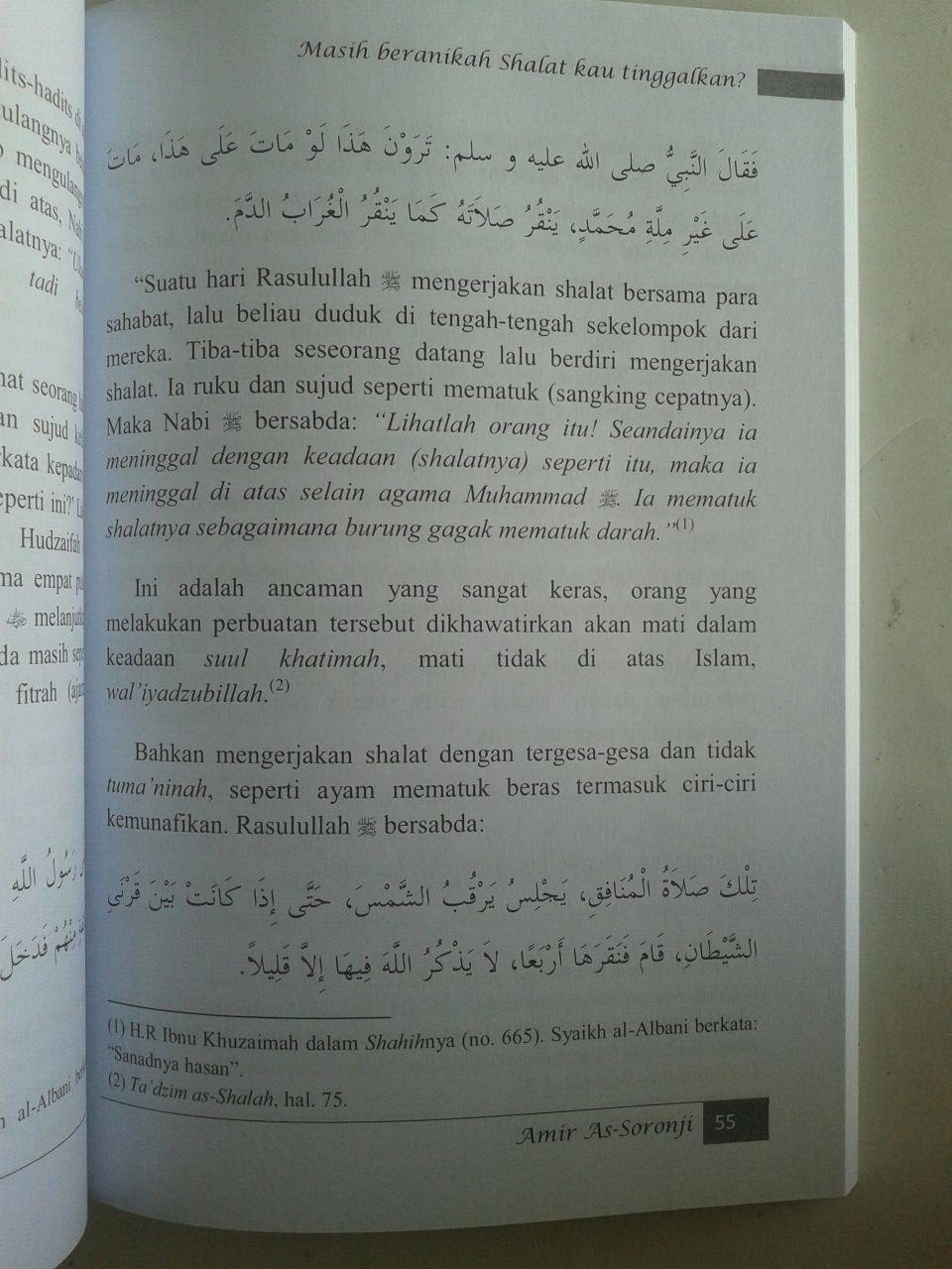 Buku Masih Beranikah Shalat Engkau Tinggalkan isi 2
