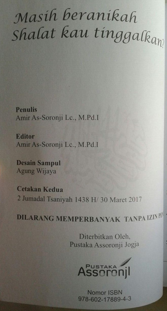 Buku Masih Beranikah Shalat Engkau Tinggalkan isi 3