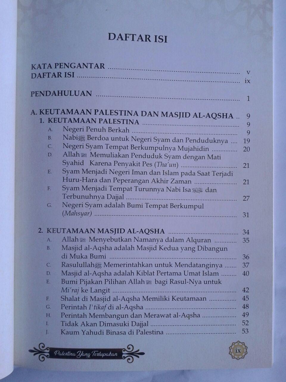 Buku Palestina Yang Terlupakan isi