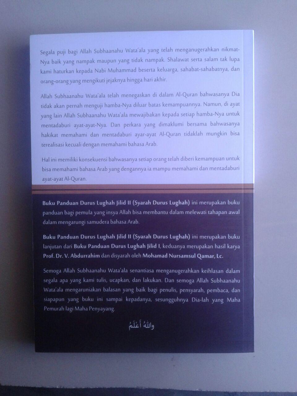 Buku Panduan Durus Lughah 2 Syarah Durusul Lughah cover