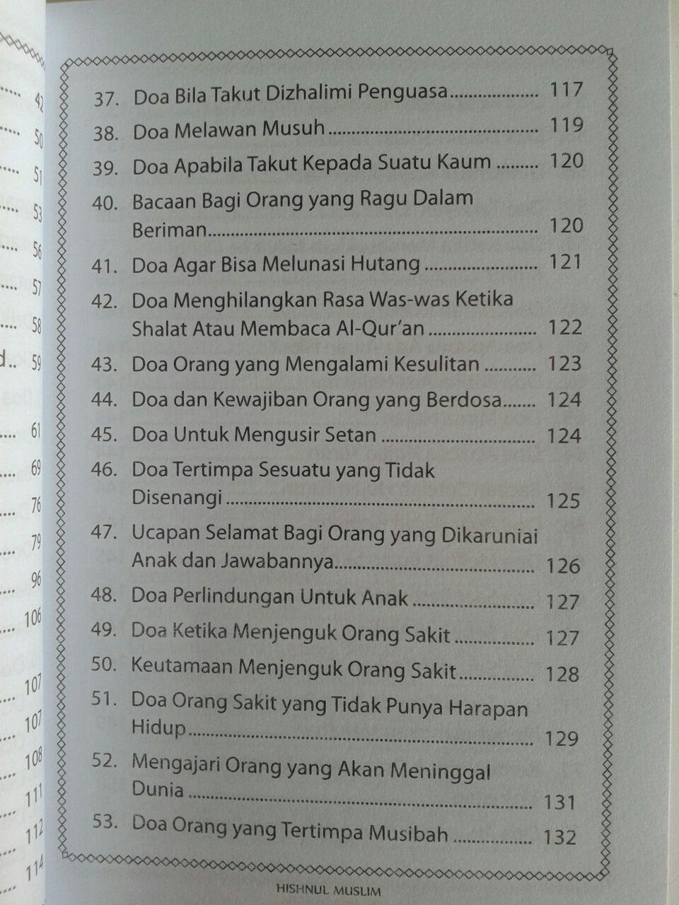 Buku Saku Hishnul Muslim Panduan Doa Dan Dzikir Sehari Hari isi
