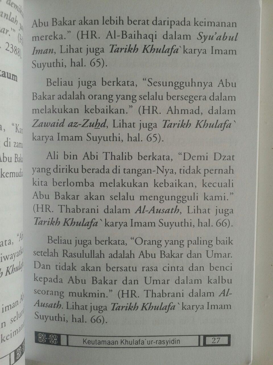Buku Saku Keutamaan Khulafaur Rasyidin Dan Umar bin Abdul Aziz isi 2
