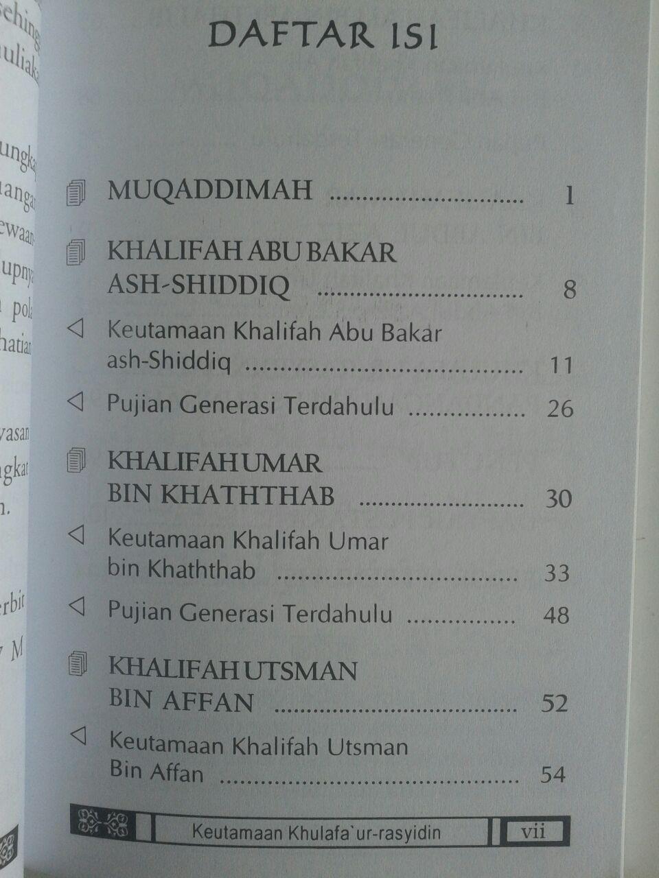 Buku Saku Keutamaan Khulafaur Rasyidin Dan Umar bin Abdul Aziz isi 3