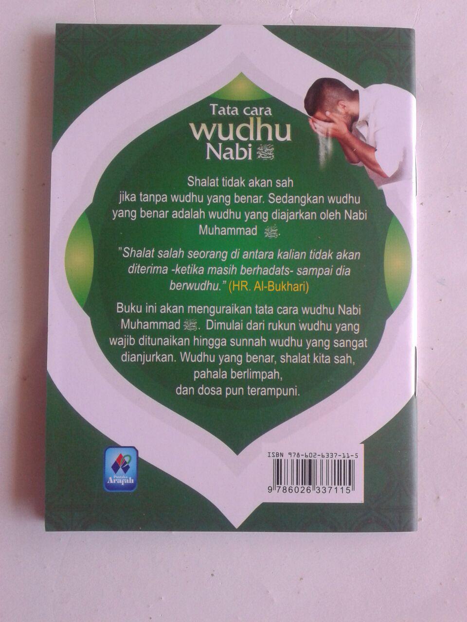 Buku Saku Tata Cara Wudhu Nabi Dilengkapi Mandi Janabah Tayamum cover
