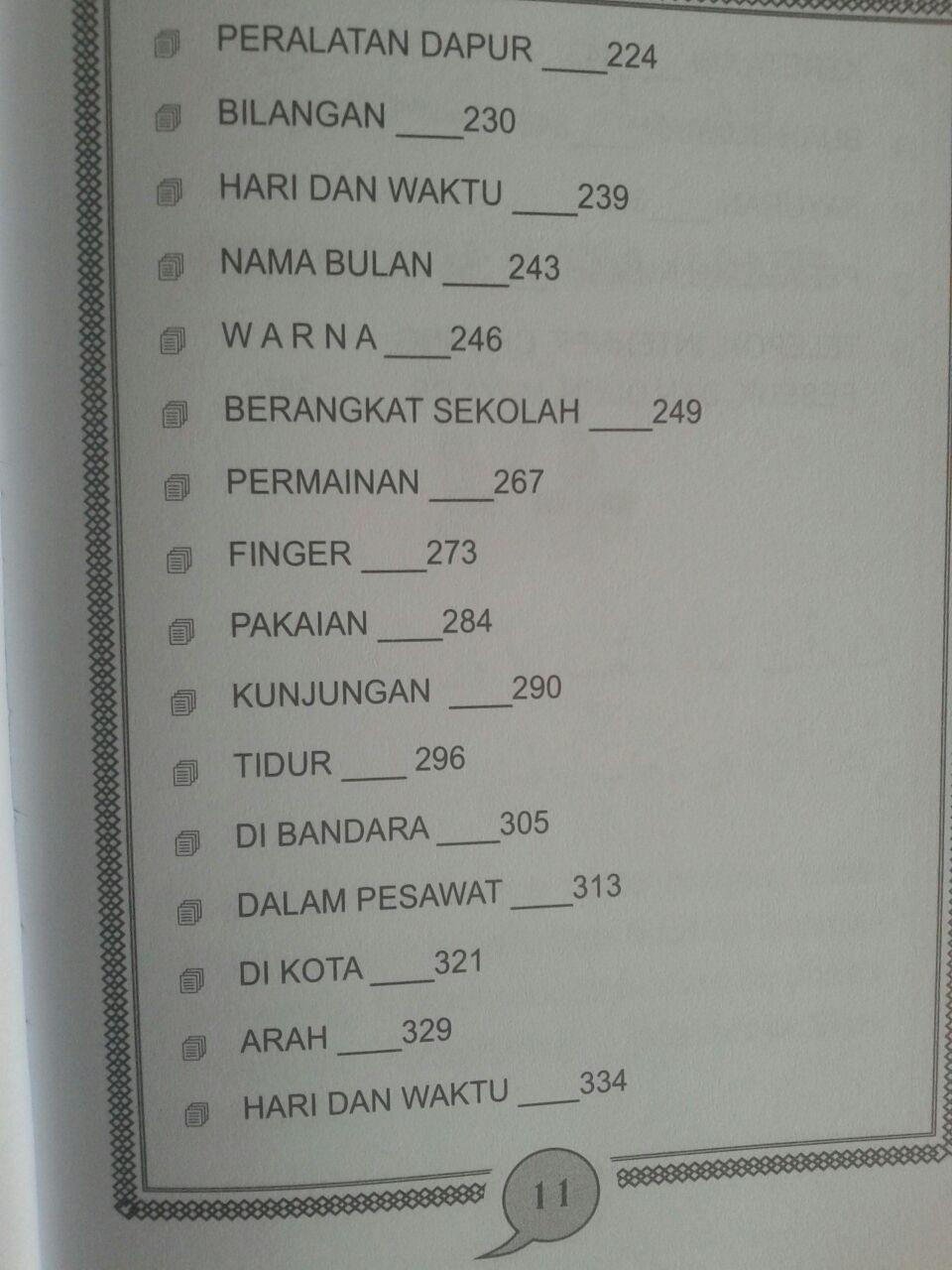 Buku Sehari Kuasai Percakapan 3 Bahasa Simpel Praktis Cepat isi 3