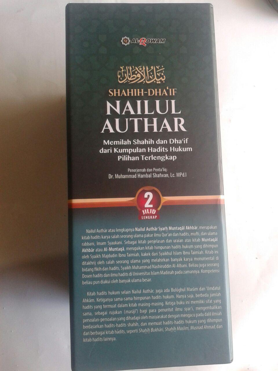 Buku Shahih Dhaif Nailul Authar Kumpulan Hadits Hukum Terlengkap cover 3