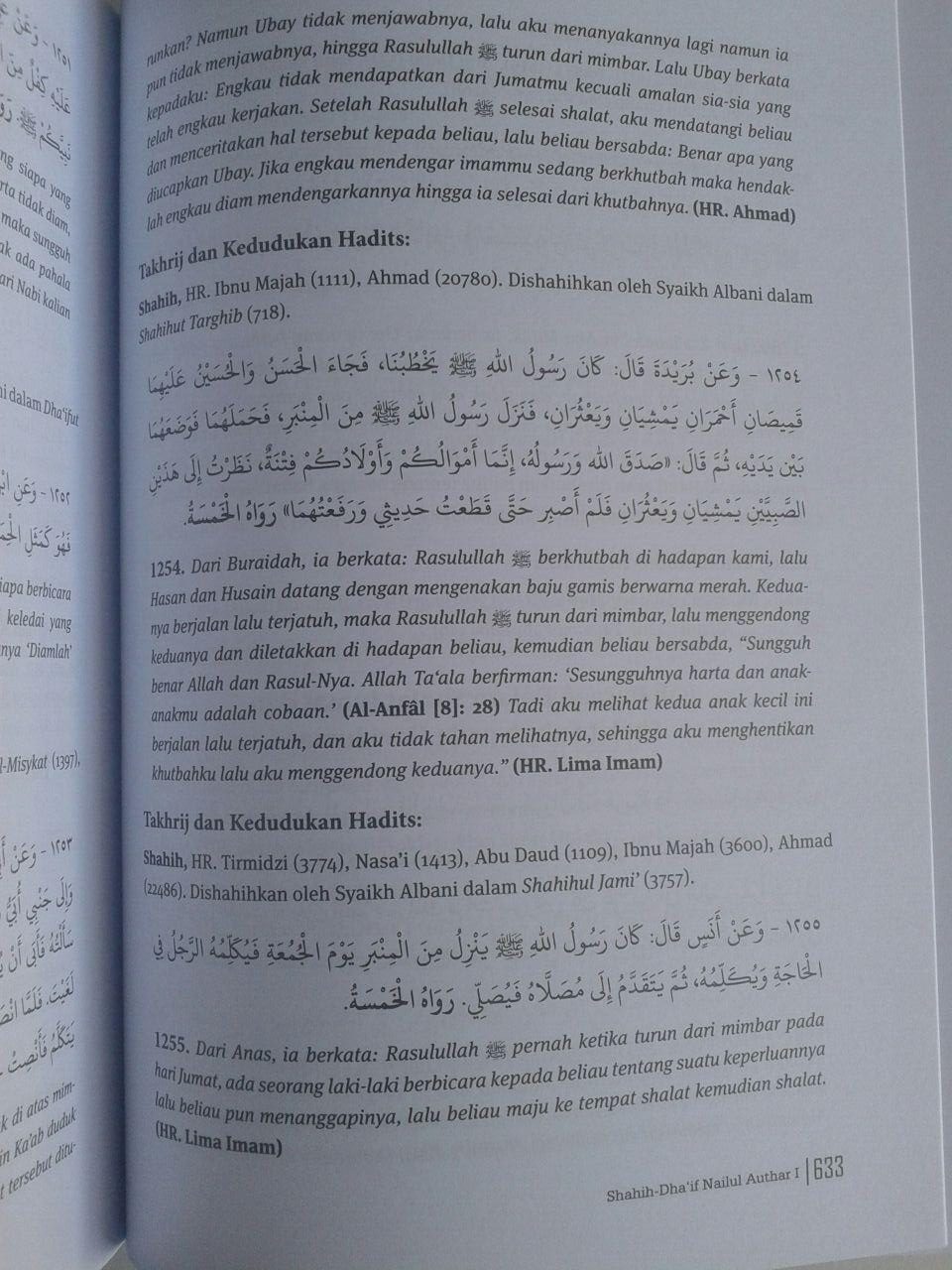 Buku Shahih Dhaif Nailul Authar Kumpulan Hadits Hukum Terlengkap isi