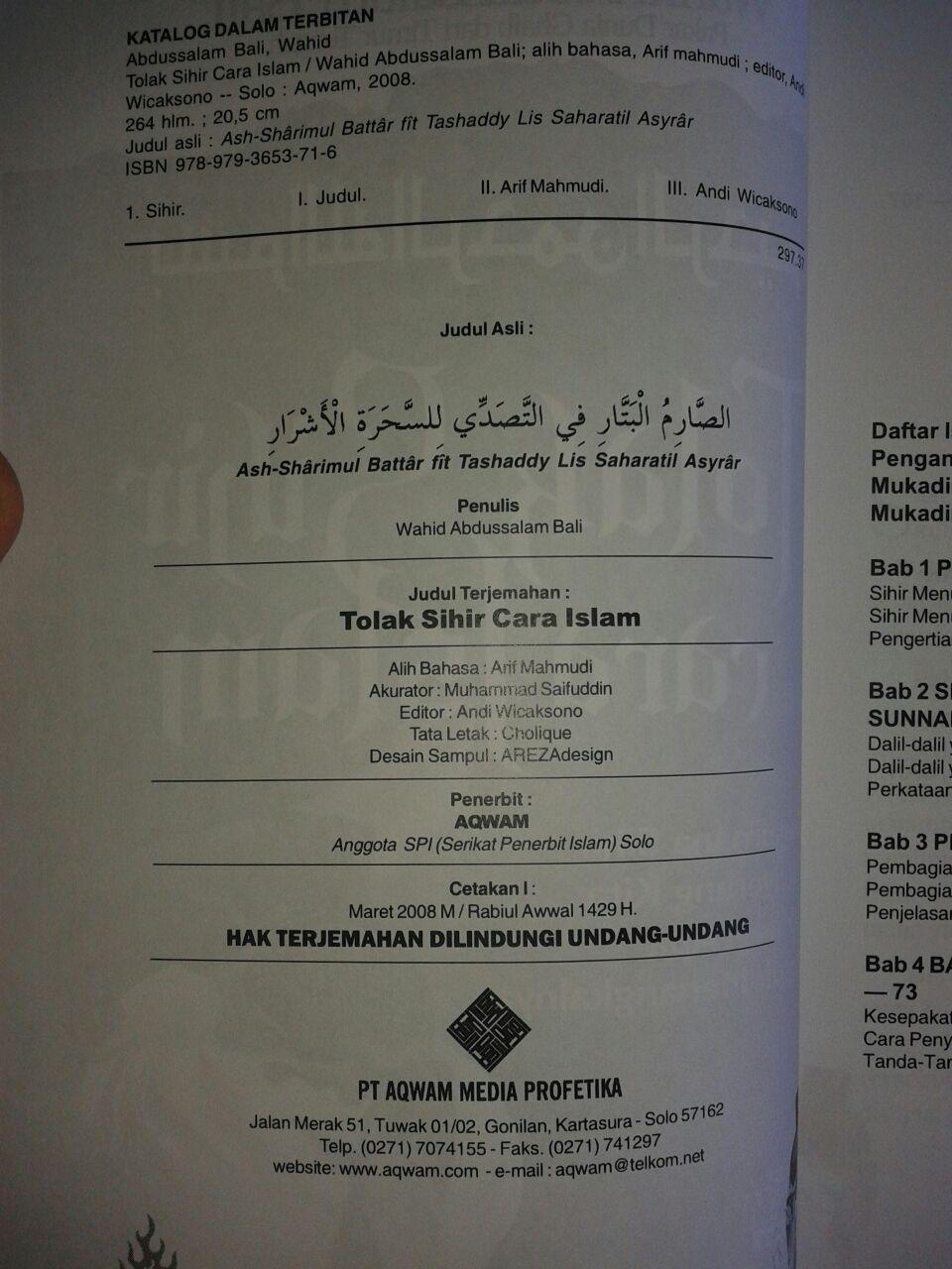 Buku Tolak Sihir Cara Islam isi 3