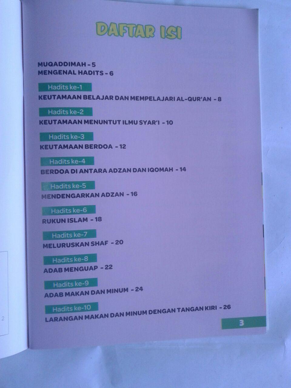 Buku 20 Hadits Pilihan Untuk Anak isi