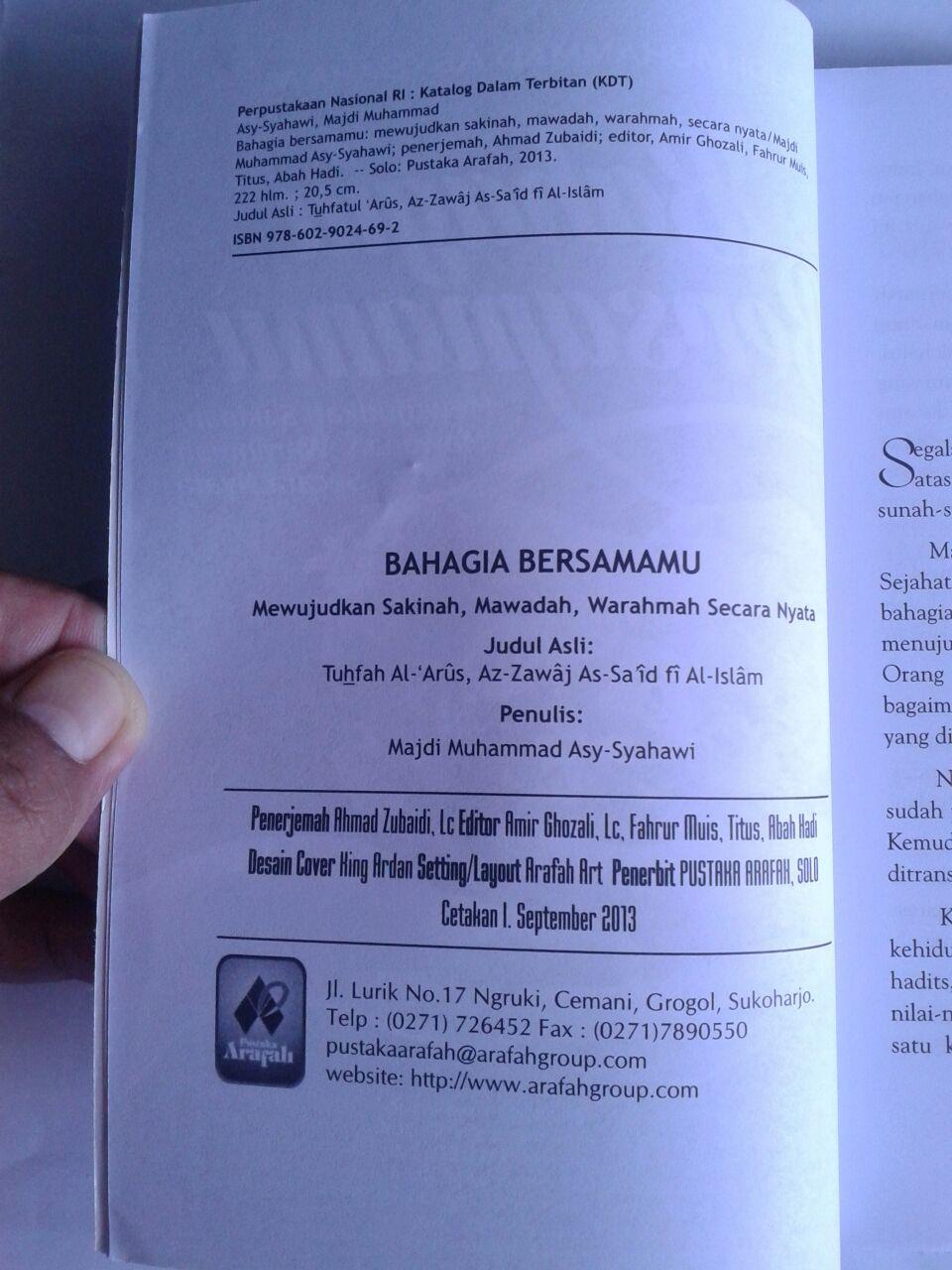 Buku Bahagia Bersamamu Mewujudkan Sakinah Mawadah Warahmah isi 3
