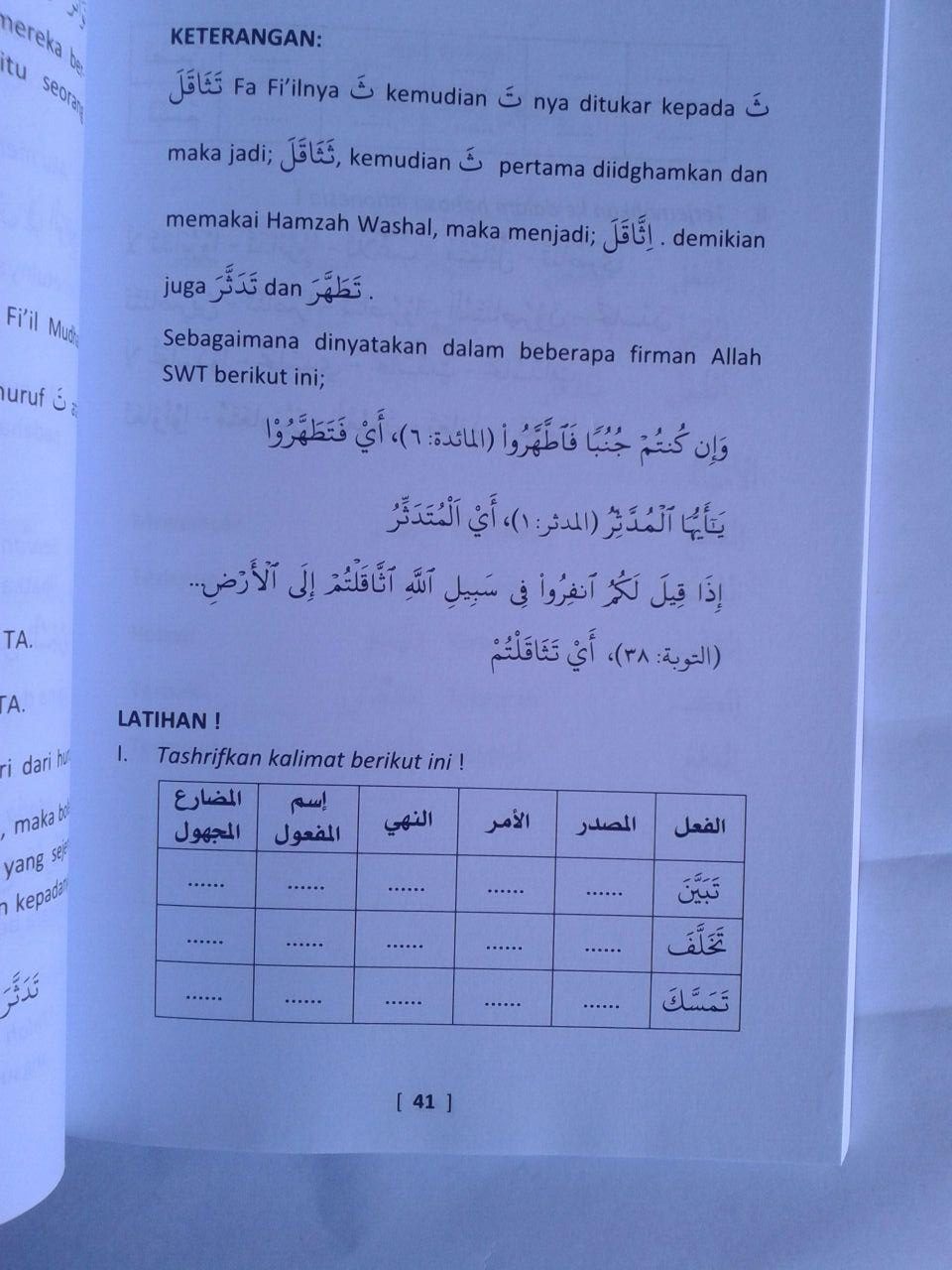 Buku Belajar Tashrif Sistem 40 Jam isi 2