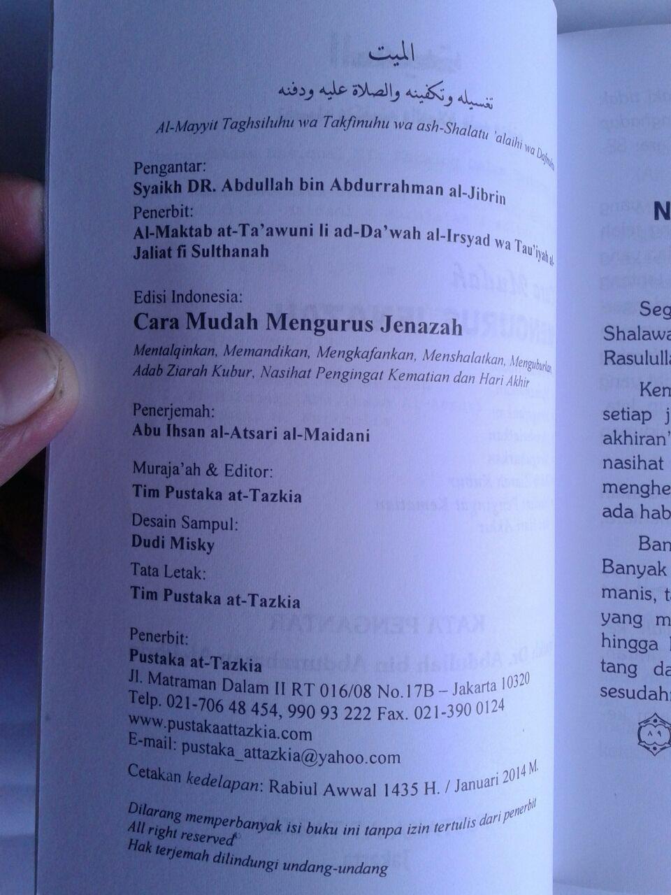 Buku Cara Mudah Mengurus Jenazah Plus Gambar Petunjuk isi 2