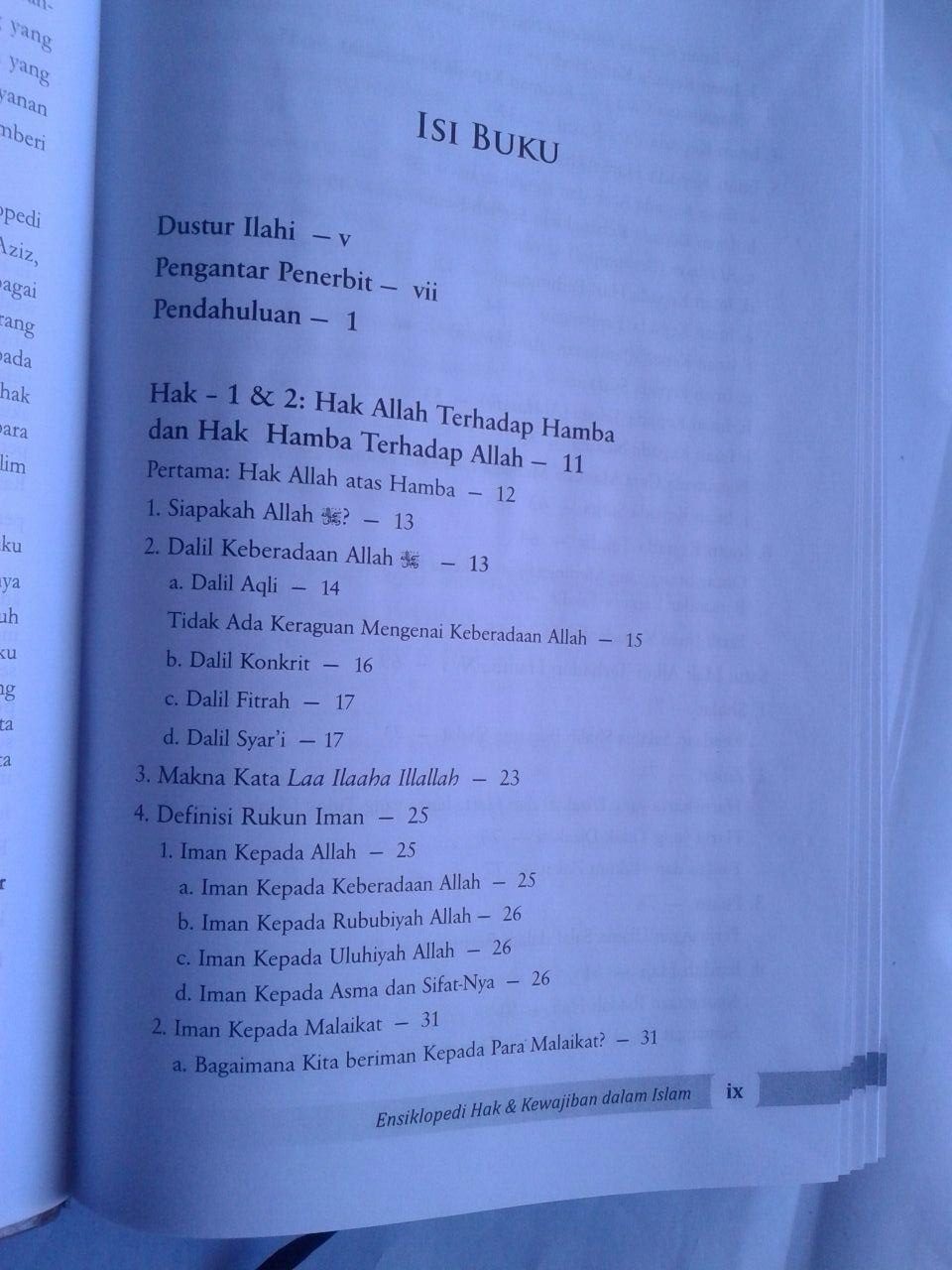 Buku Ensiklopedi Hak Dan Kewajiban Dalam Islam isi 3