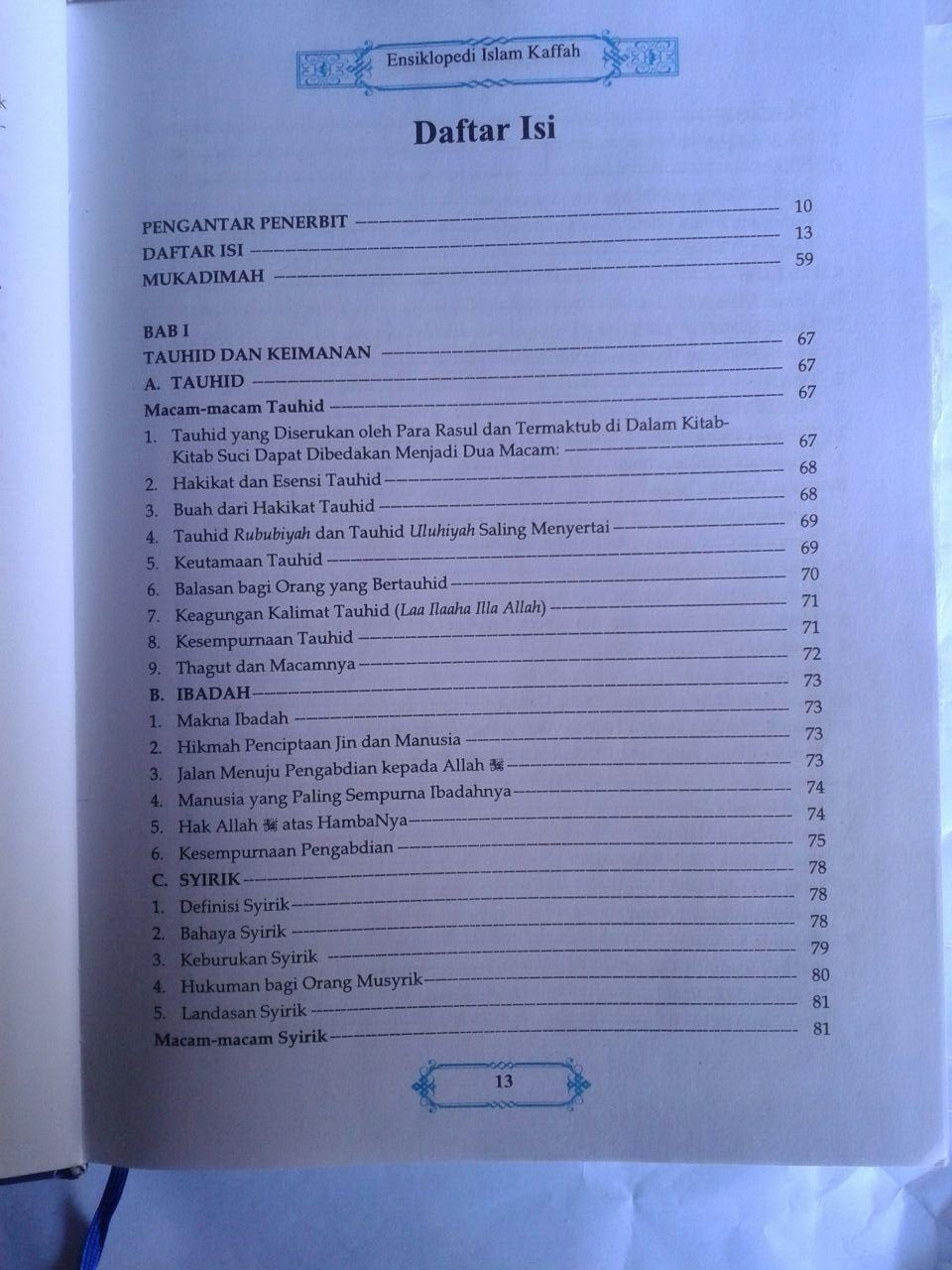 Buku Ensiklopedi Islam Kaffah Edisi Terlengkap isi 4