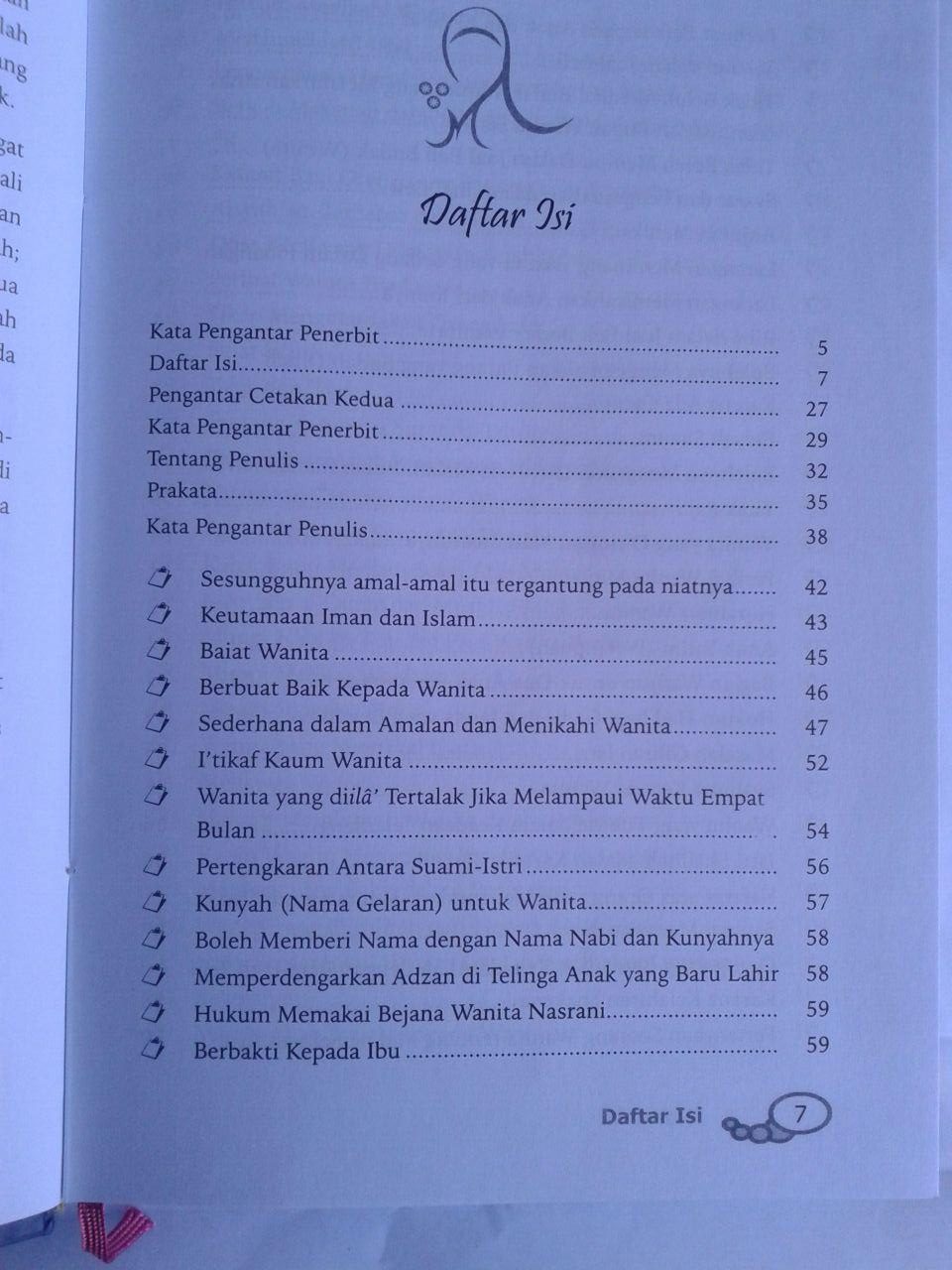 Buku Husnul Uswah Syarah Hadits-Hadits Wanita isi 3