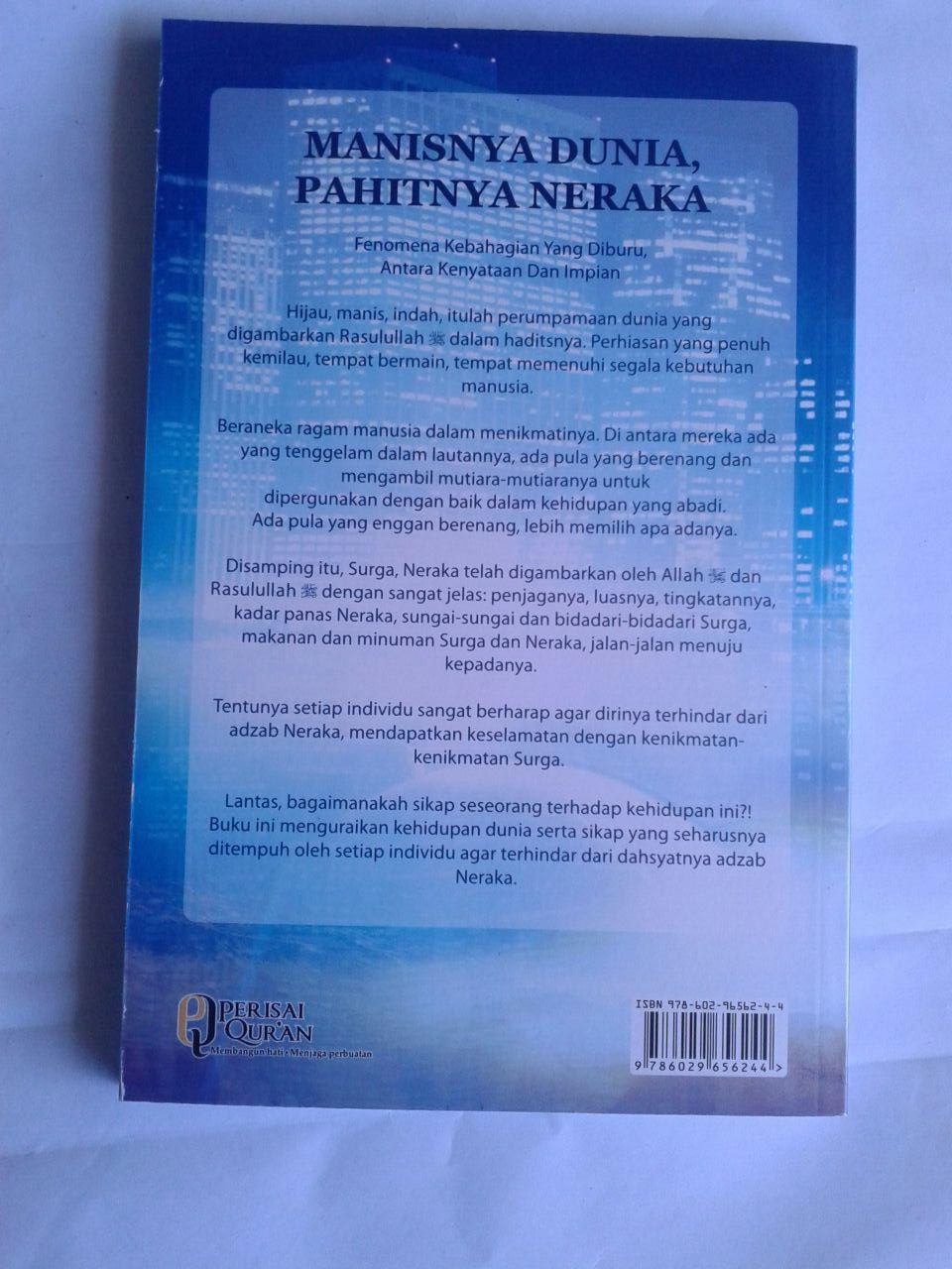 Buku Manisnya Dunia Pahitnya Neraka cover