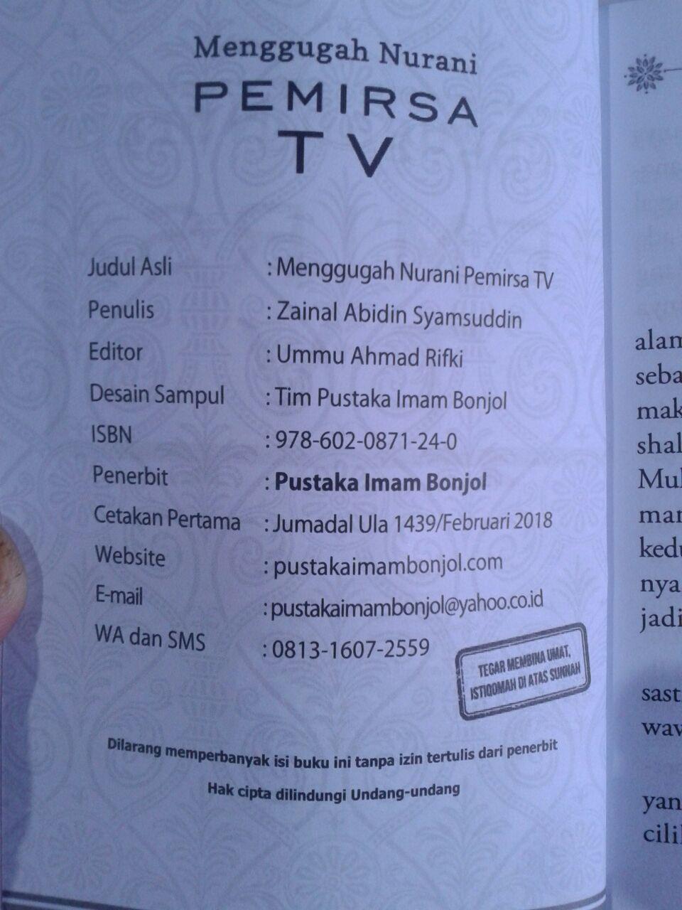 Buku Menggugah Nurani Pemirsa TV isi 3