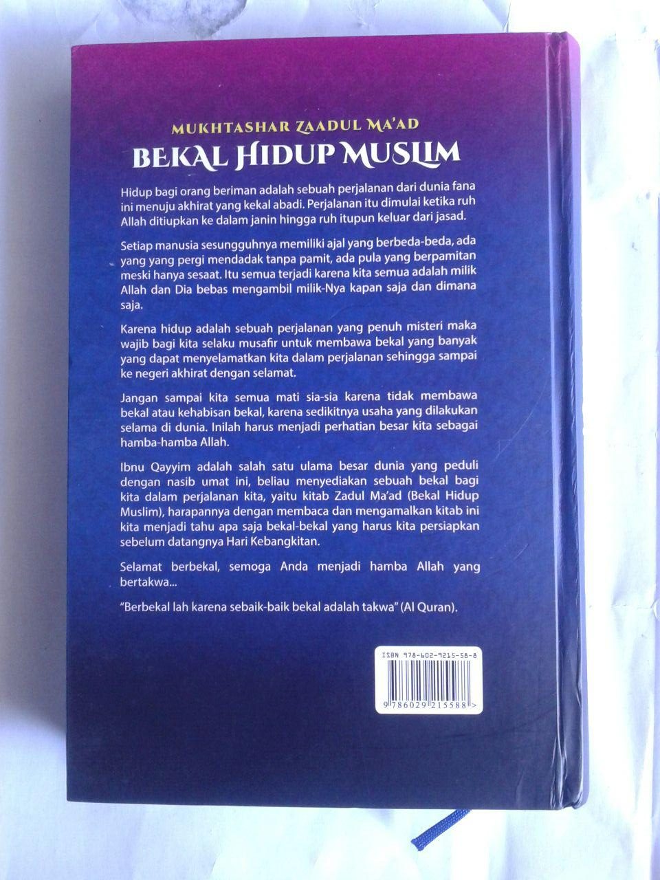 Buku Mukhtashar Zaadul Maad Bekal Hidup Muslim cover 3