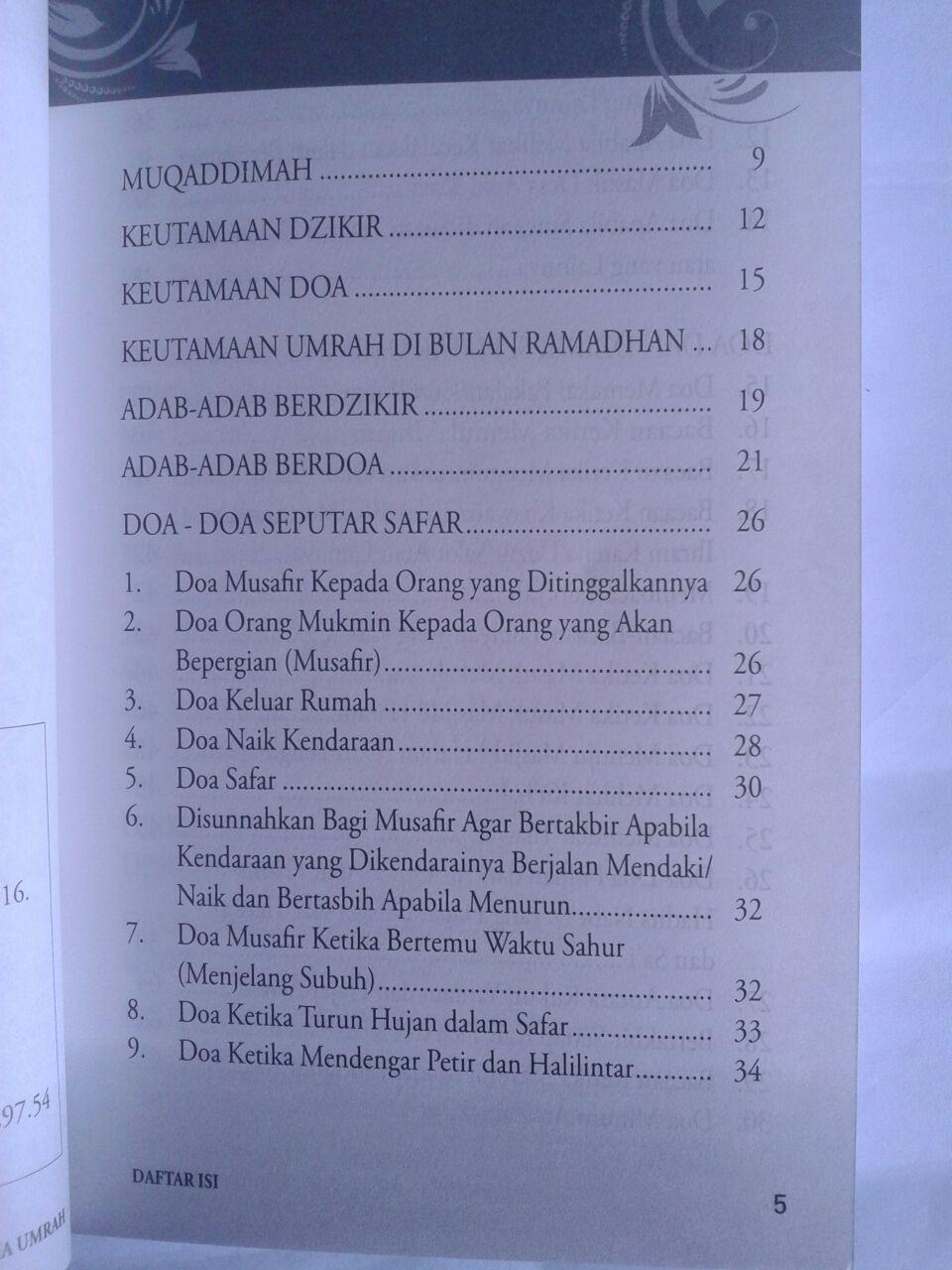 Buku Panduan Doa Dan Dzikir Selama Umrah isi 2