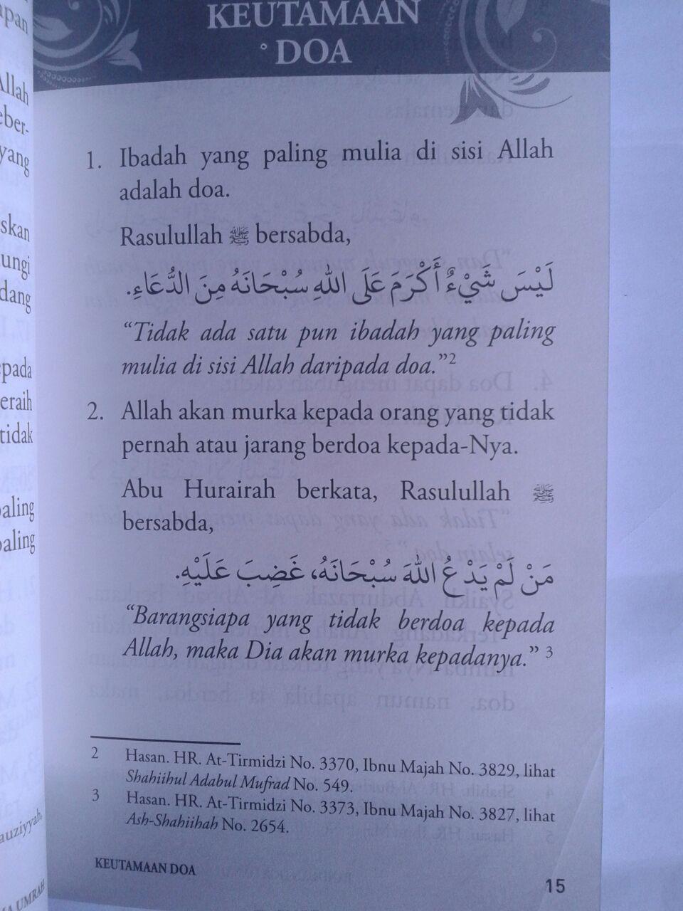 Buku Panduan Doa Dan Dzikir Selama Umrah isi 3