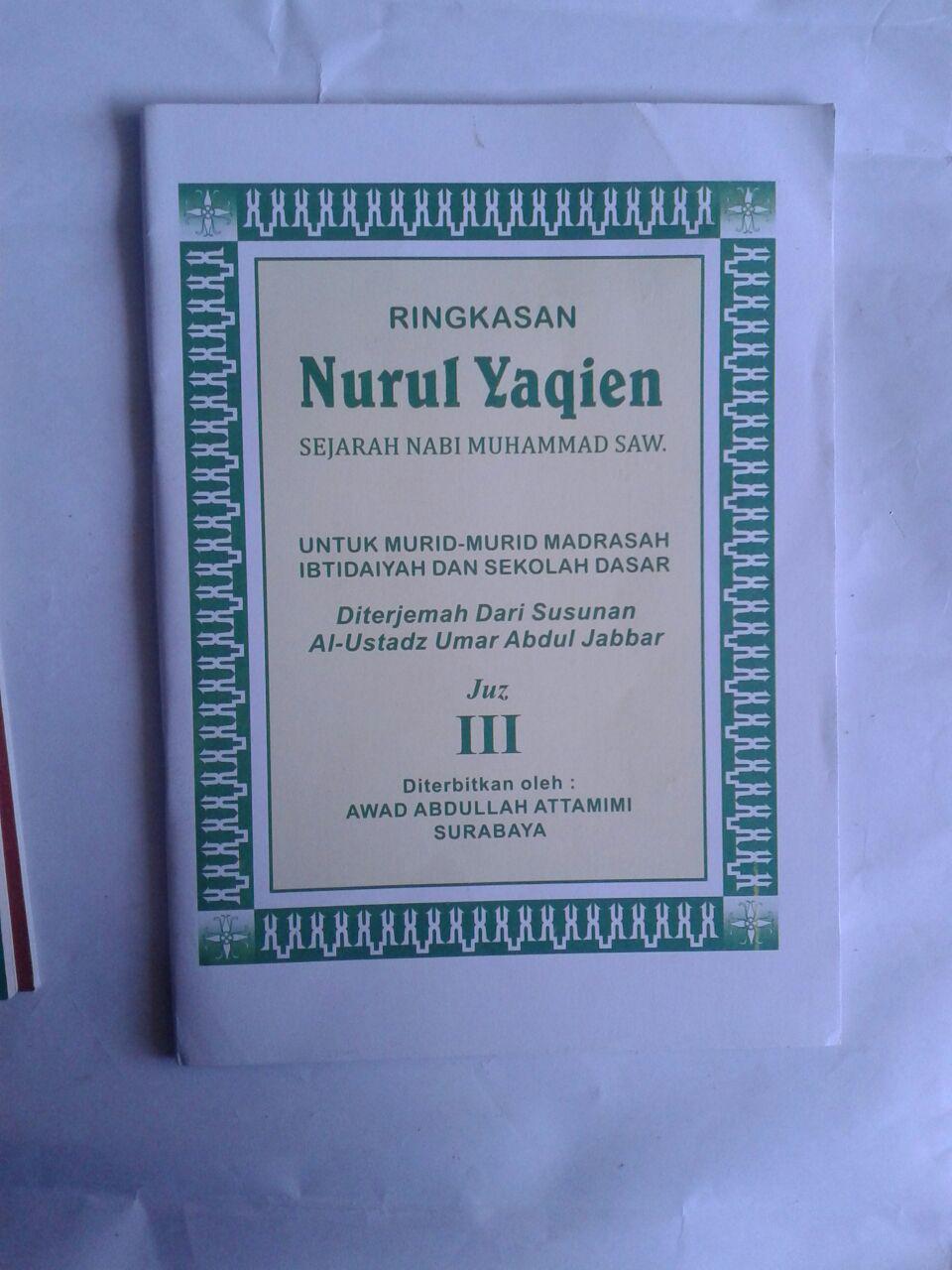 Buku Ringkasan Nurul Yaqien Sejarah Nabi Muhammad Set 3 Jilid cover