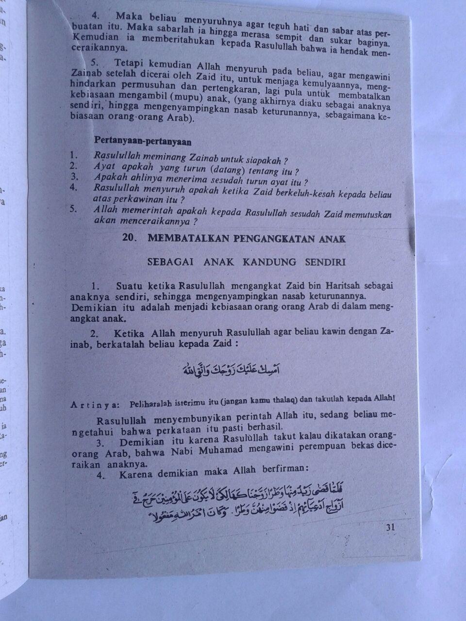 Buku Ringkasan Nurul Yaqien Sejarah Nabi Muhammad Set 3 Jilid isi 2