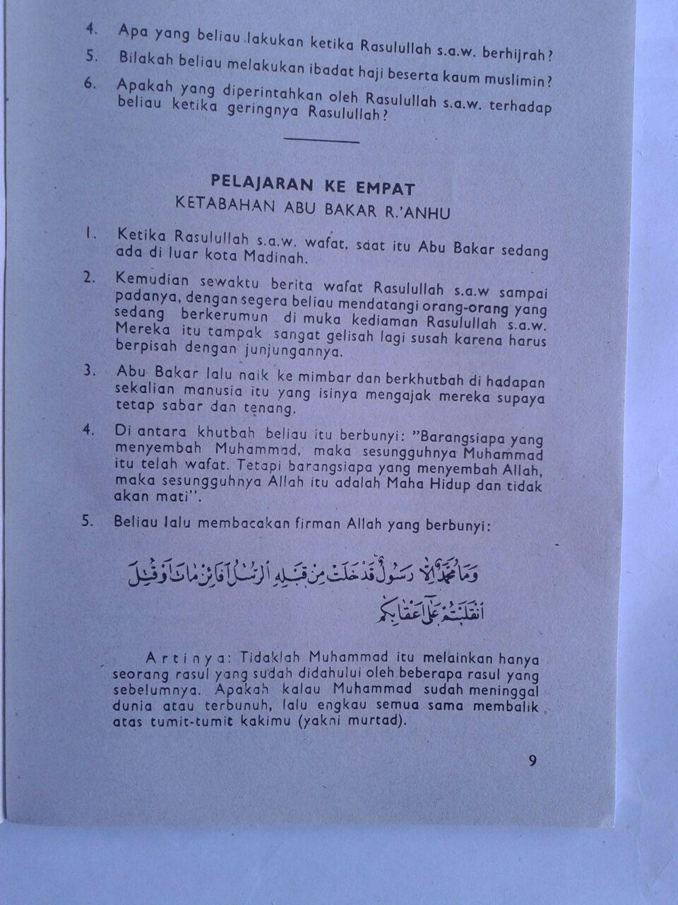 Buku Ringkasan Nurul Yaqien Sejarah Nabi Muhammad Set 3 Jilid isi 4