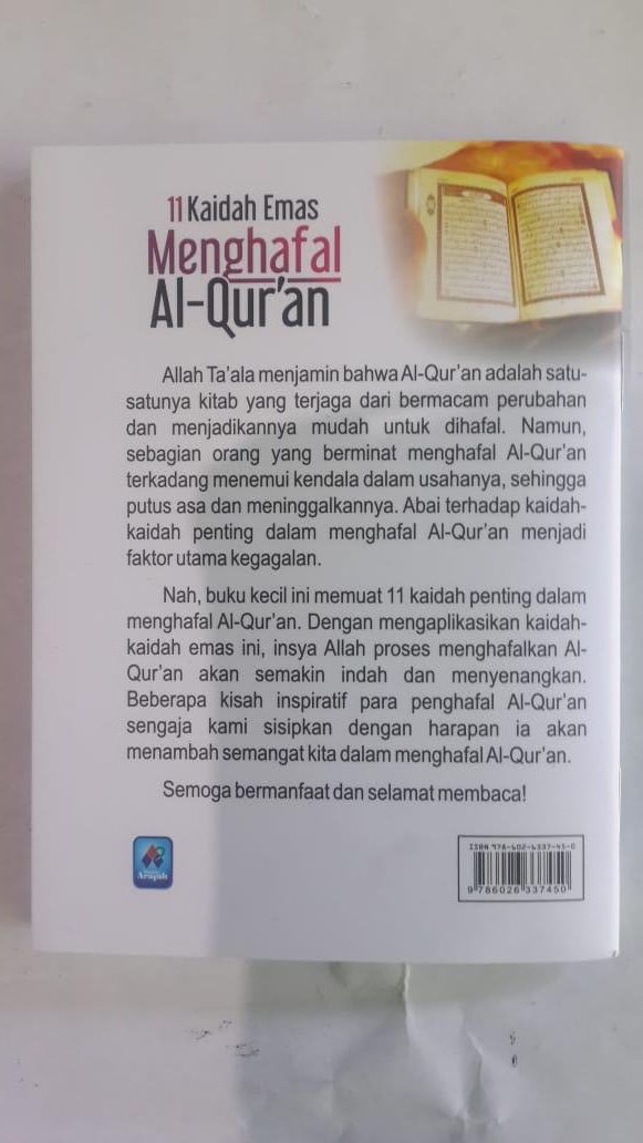 Buku Saku 11 Kaidah Emas Menghafal Al-Qur'an cover